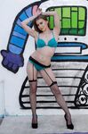 Lingerie Blonde Riley Reynolds Step By Step Loses Off Bra And Panty And Poses Before Cam