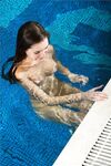 Brunette Semmi A Shows Off Her Amazing Figure As She Steps Out Of The Swimming Pool