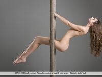 The Pretty Bimbo Alison A Is Doing Hot Exercises Naked On The Step Ladder