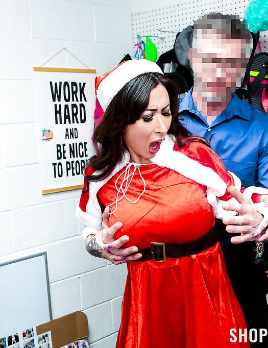 Tattooed Christmas MILF Lily Lane Gets Boned By Cocky LP Officer